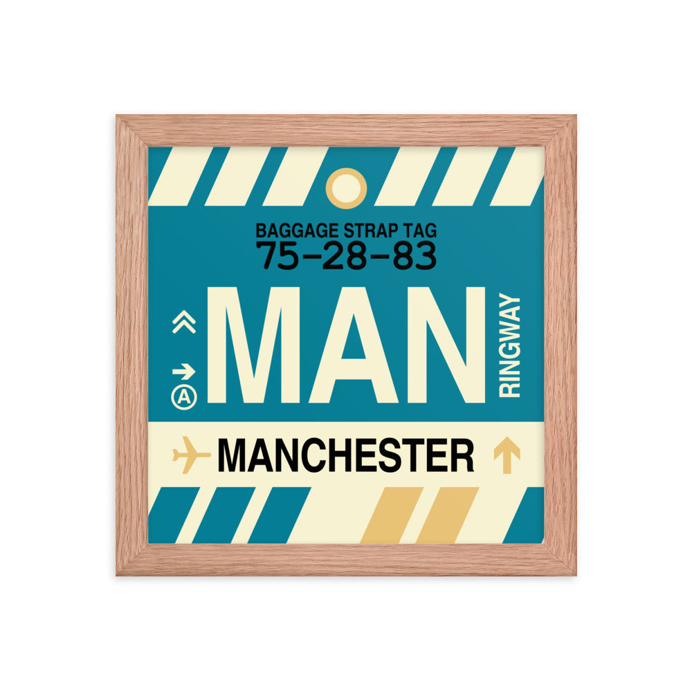 Travel-Themed Framed Print • MAN Manchester Souvenir • YHM Designs - Image 06