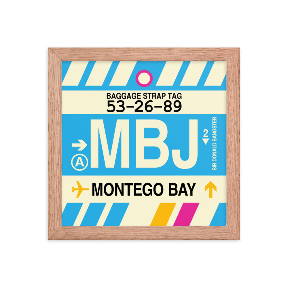 Travel-Themed Framed Print • MBJ Montego Bay Souvenir • YHM Designs - Image 06