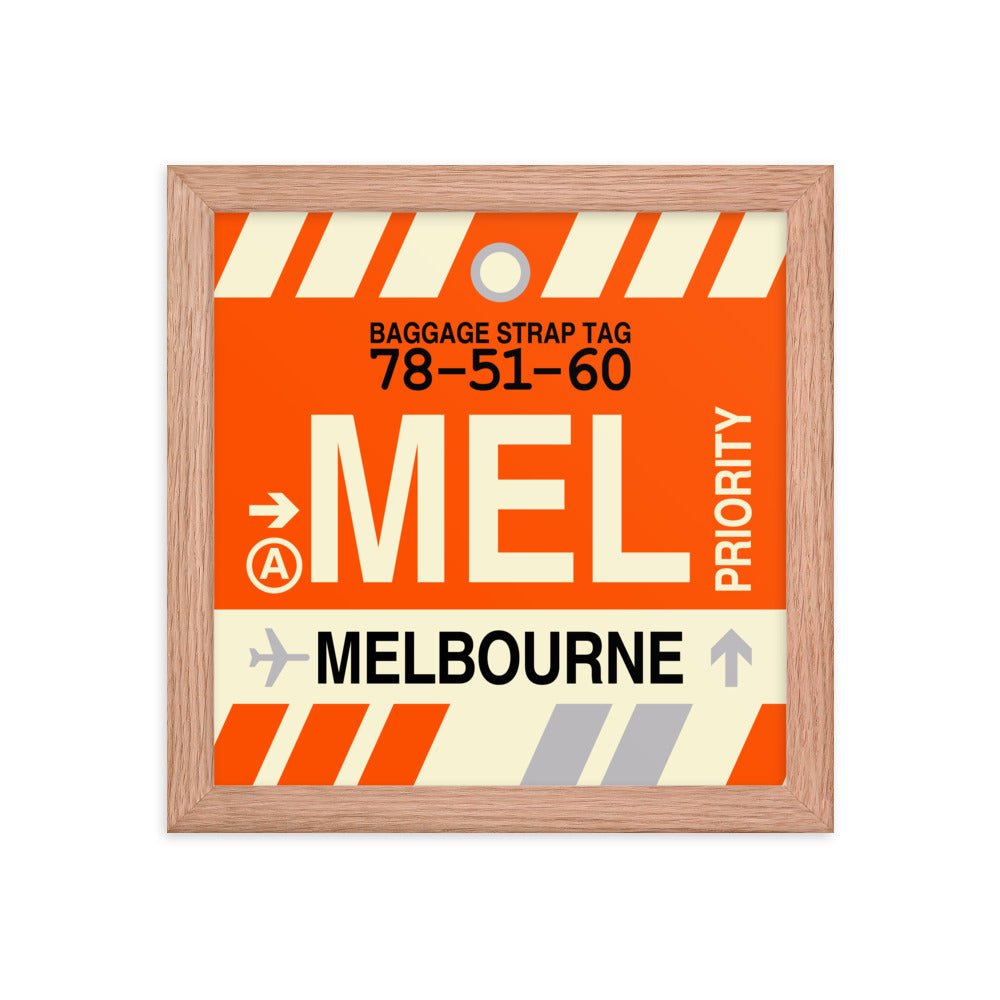 Travel-Themed Framed Print • MEL Melbourne Souvenir • YHM Designs - Image 06