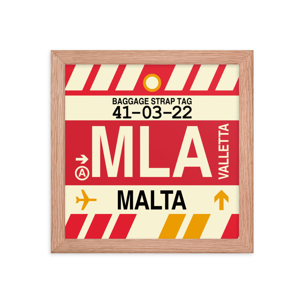 Travel-Themed Framed Print • MLA Valletta Souvenir • YHM Designs - Image 06