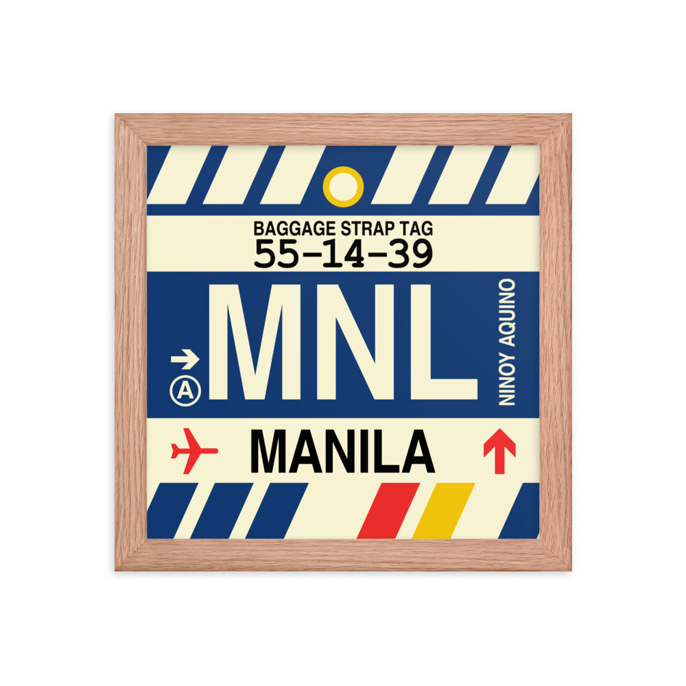 Travel-Themed Framed Print • MNL Manila Souvenir • YHM Designs - Image 06