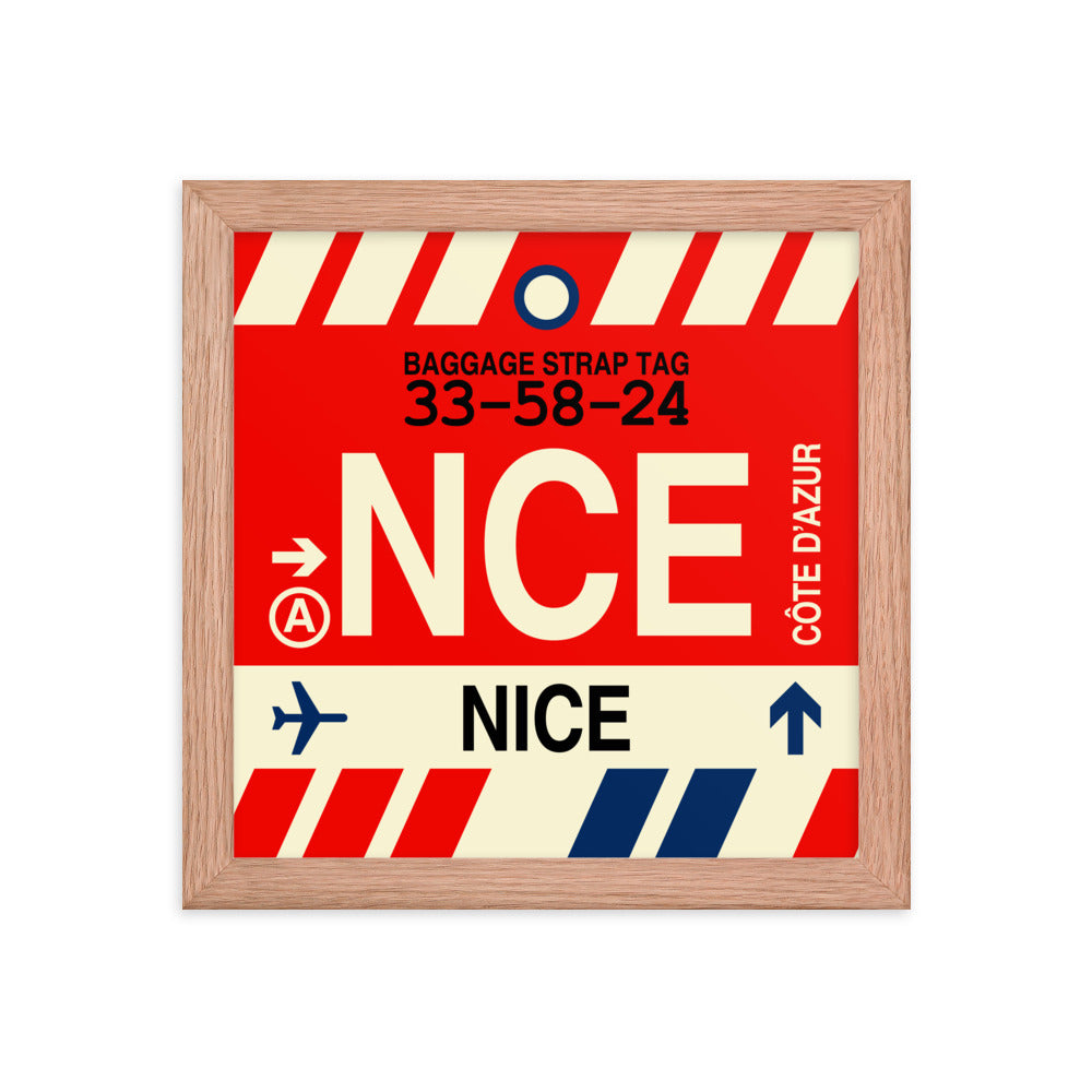 Travel-Themed Framed Print • NCE Nice • YHM Designs - Image 06
