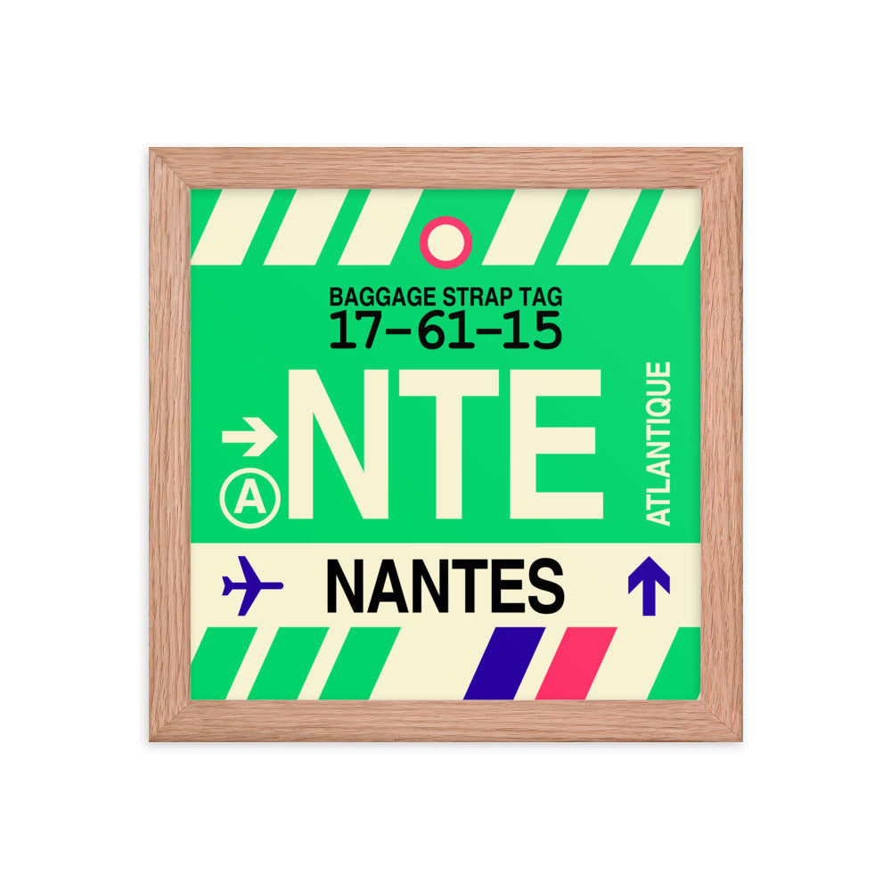 Travel-Themed Framed Print • NTE Nantes • YHM Designs - Image 06