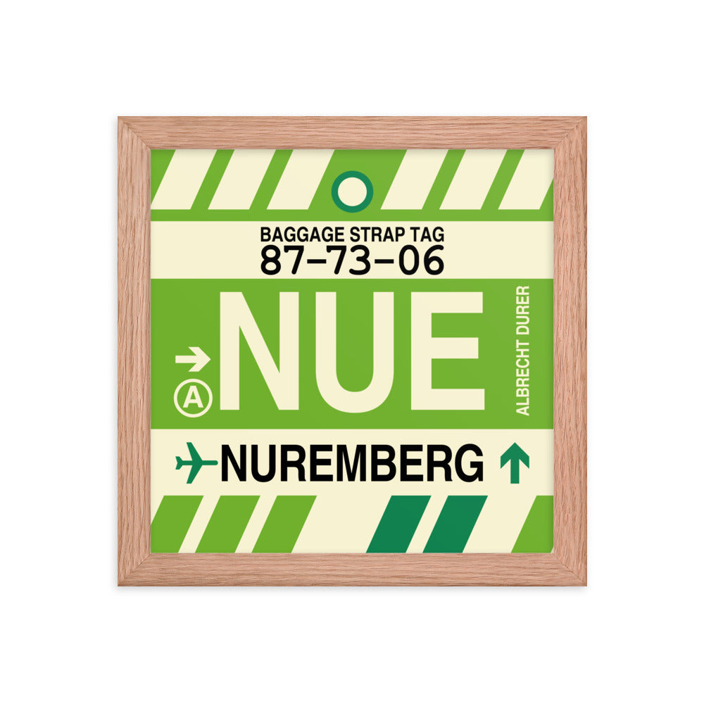 Travel-Themed Framed Print • NUE Nuremberg Souvenir • YHM Designs - Image 06