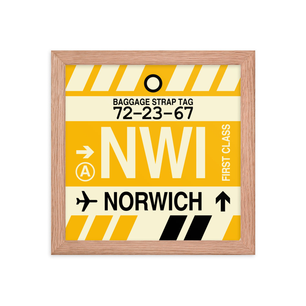 Travel-Themed Framed Print • NWI Norwich Souvenir • YHM Designs - Image 06