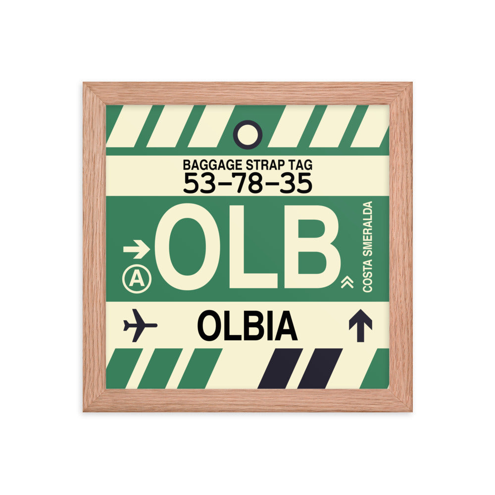 Travel-Themed Framed Print • OLB Olbia Souvenir • YHM Designs - Image 06