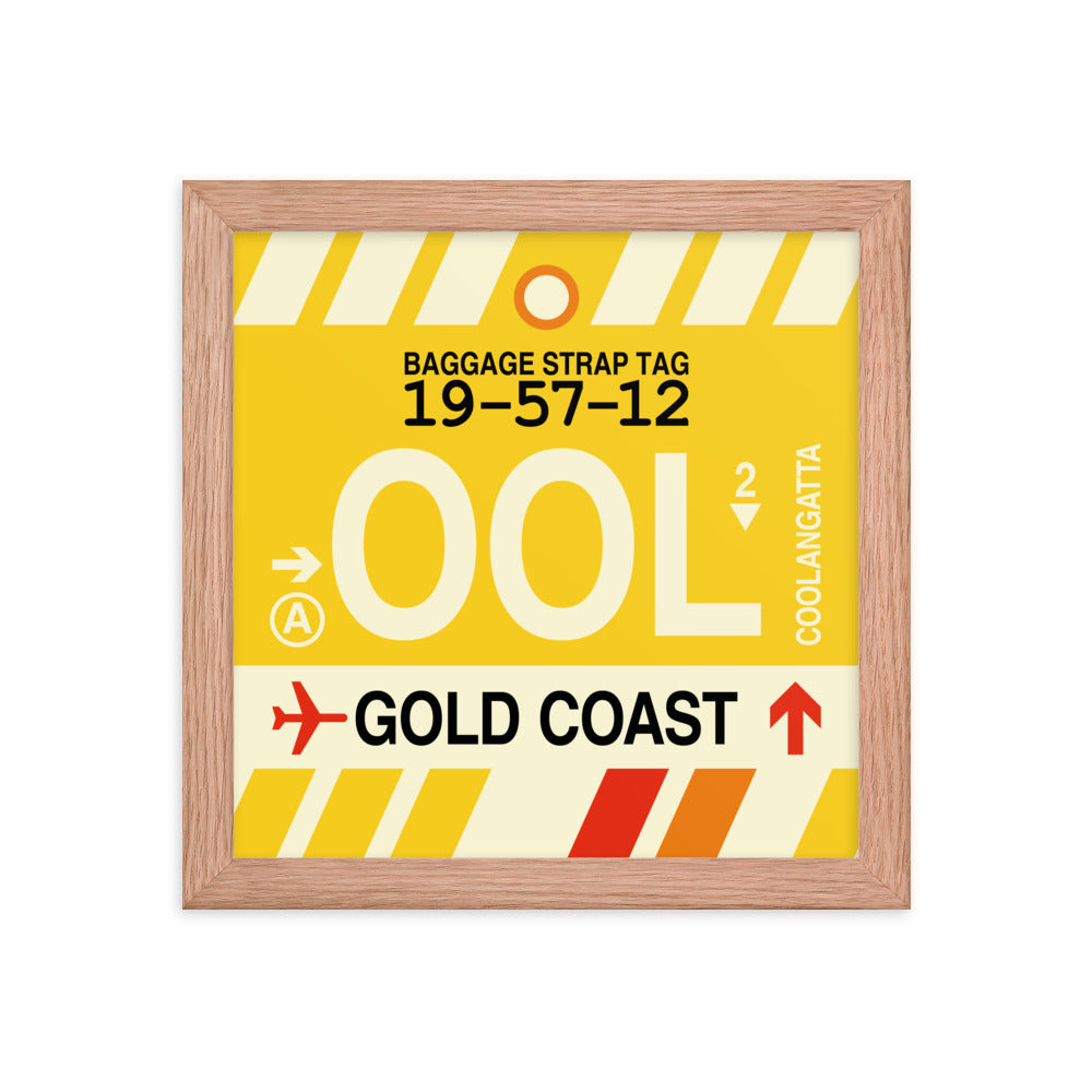 Travel-Themed Framed Print • OOL Gold Coast • YHM Designs - Image 06