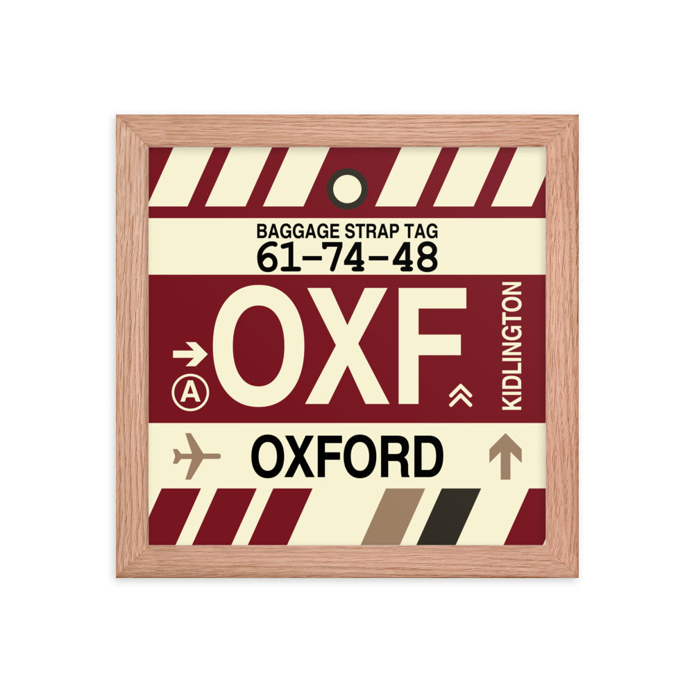 Travel-Themed Framed Print • OXF Oxford Souvenir • YHM Designs - Image 06