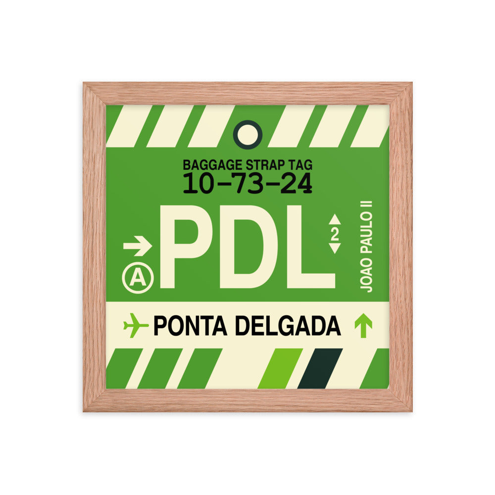 Travel-Themed Framed Print • PDL Ponta Delgada Souvenir • YHM Designs - Image 06