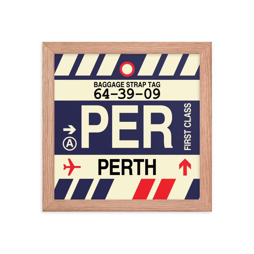 Travel-Themed Framed Print • PER Perth • YHM Designs - Image 06
