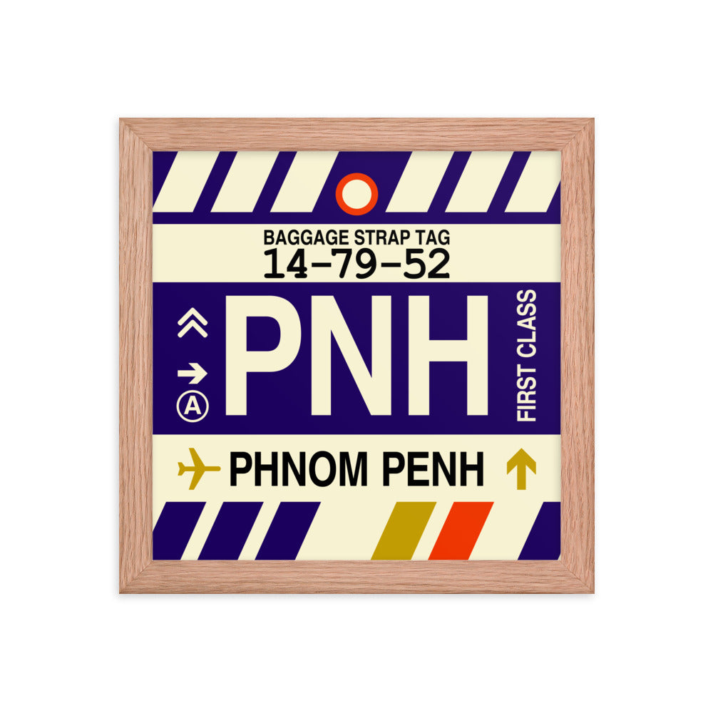 Travel-Themed Framed Print • PNH Phnom Penh Souvenir • YHM Designs - Image 06