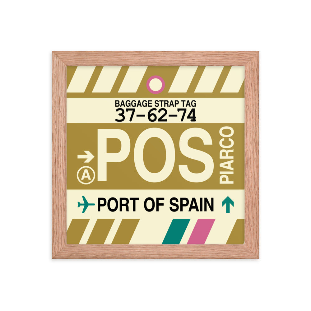 Travel-Themed Framed Print • POS Port of Spain Souvenir • YHM Designs - Image 06