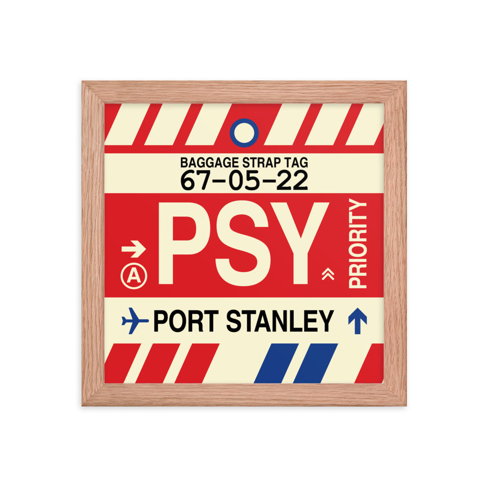Travel-Themed Framed Print • PSY Port Stanley Souvenir • YHM Designs - Image 06