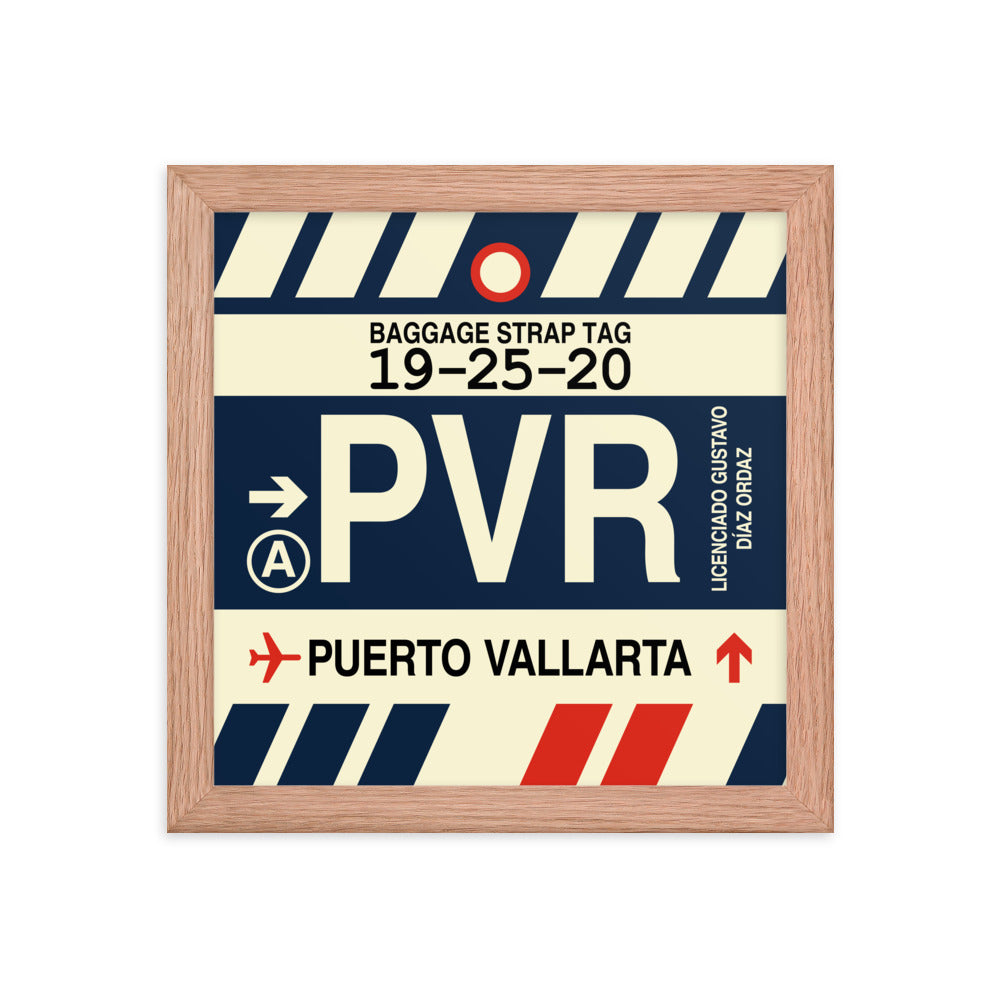 Travel-Themed Framed Print • PVR Puerto Vallarta Souvenir • YHM Designs - Image 06