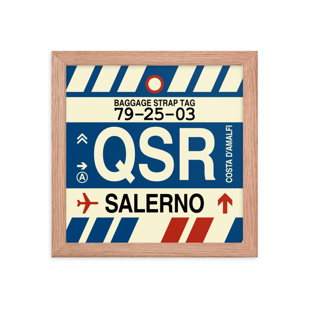 Travel-Themed Framed Print • QSR Salerno Souvenir • YHM Designs - Image 06