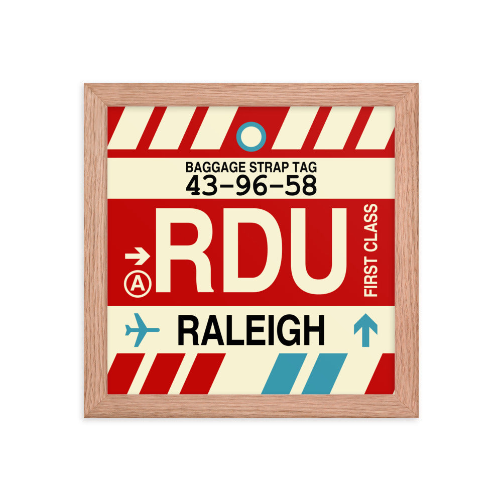 Travel-Themed Framed Print • RDU Raleigh Souvenir • YHM Designs - Image 06