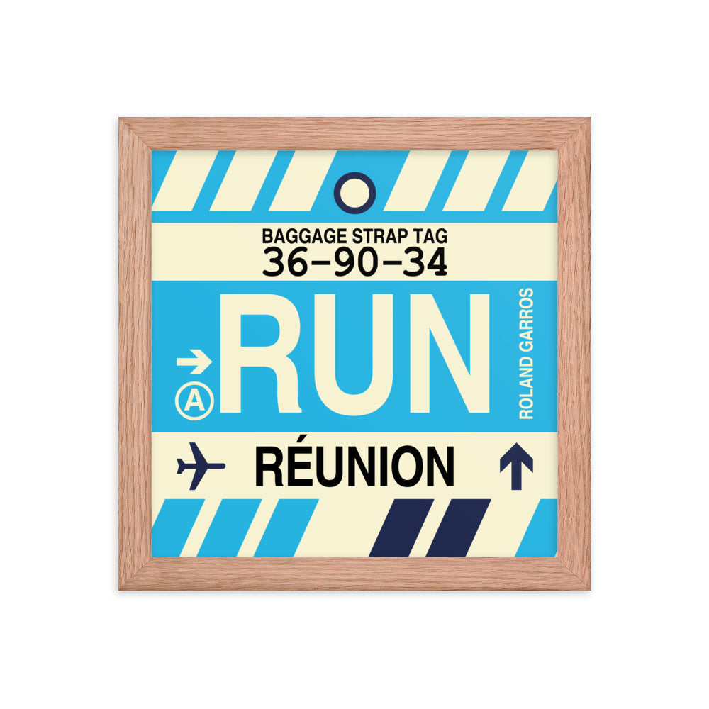 Travel-Themed Framed Print • RUN St-Denis Souvenir • YHM Designs - Image 06