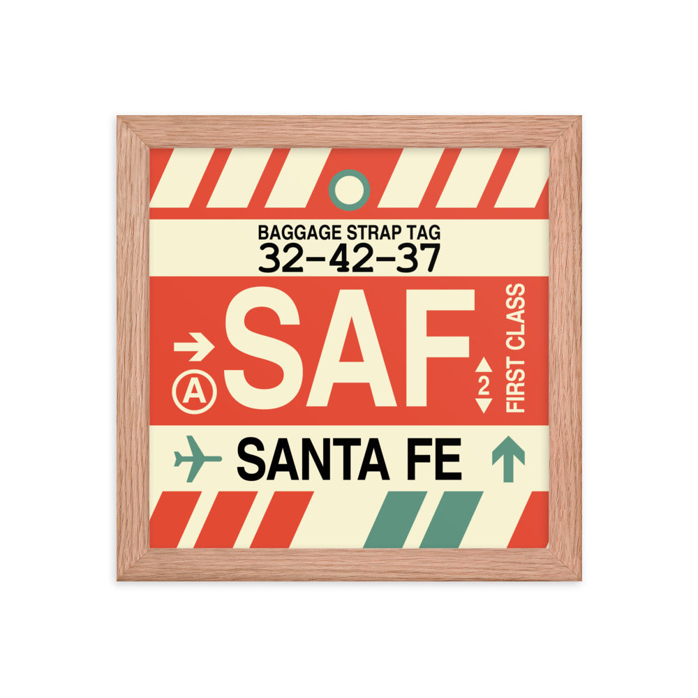 Travel-Themed Framed Print • SAF Santa Fe Souvenir • YHM Designs - Image 06