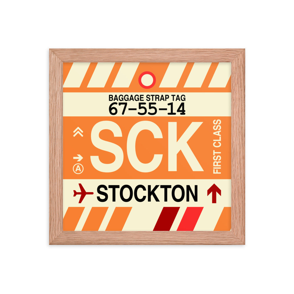 Travel-Themed Framed Print • SCK Stockton Souvenir • YHM Designs - Image 06