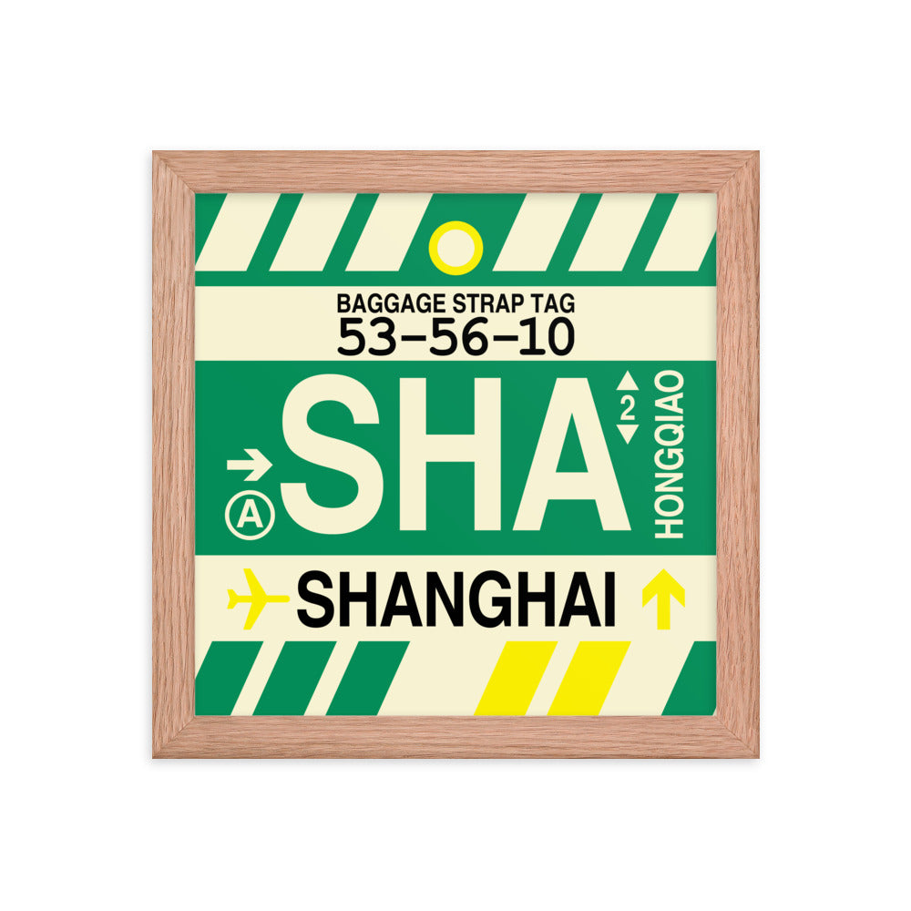 Travel-Themed Framed Print • SHA Shanghai • YHM Designs - Image 06