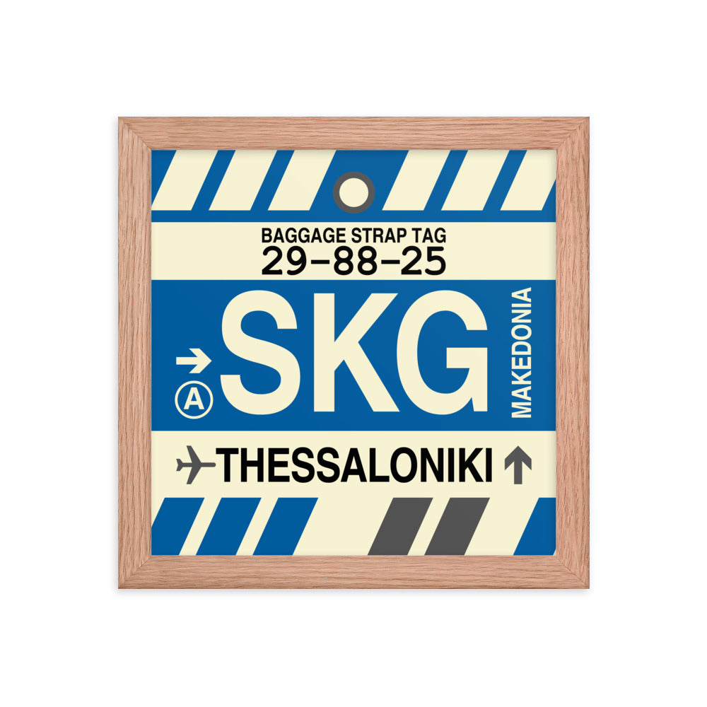 Travel-Themed Framed Print • SKG Thessaloniki • YHM Designs - Image 06