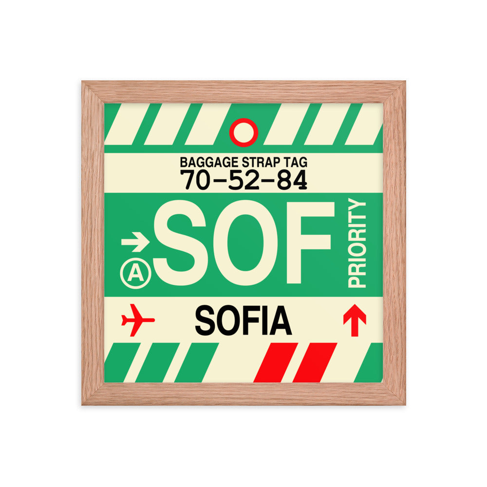 Travel-Themed Framed Print • SOF Sofia Souvenir • YHM Designs - Image 06
