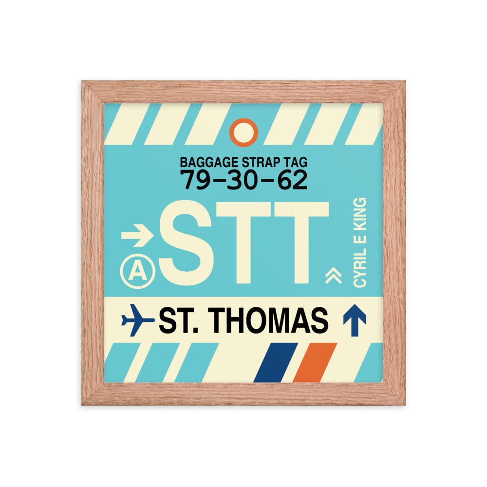 Travel-Themed Framed Print • STT St. Thomas • YHM Designs - Image 06
