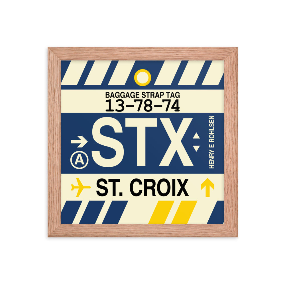 Travel-Themed Framed Print • STX St. Croix • YHM Designs - Image 06