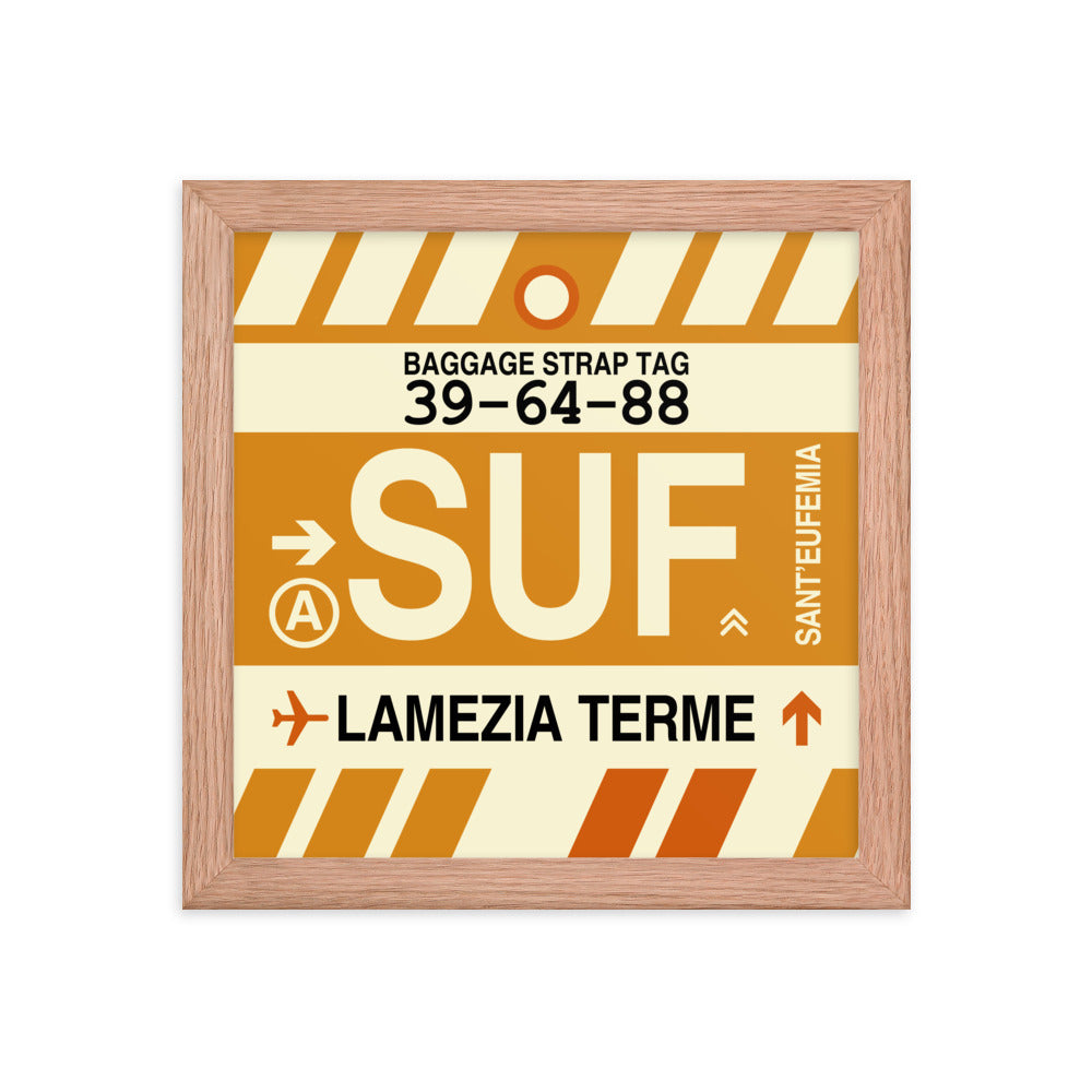Travel-Themed Framed Print • SUF Lamezia Terme • YHM Designs - Image 06