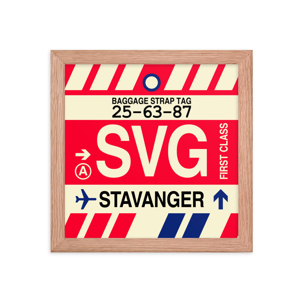 Travel-Themed Framed Print • SVG Stavanger Souvenir • YHM Designs - Image 06