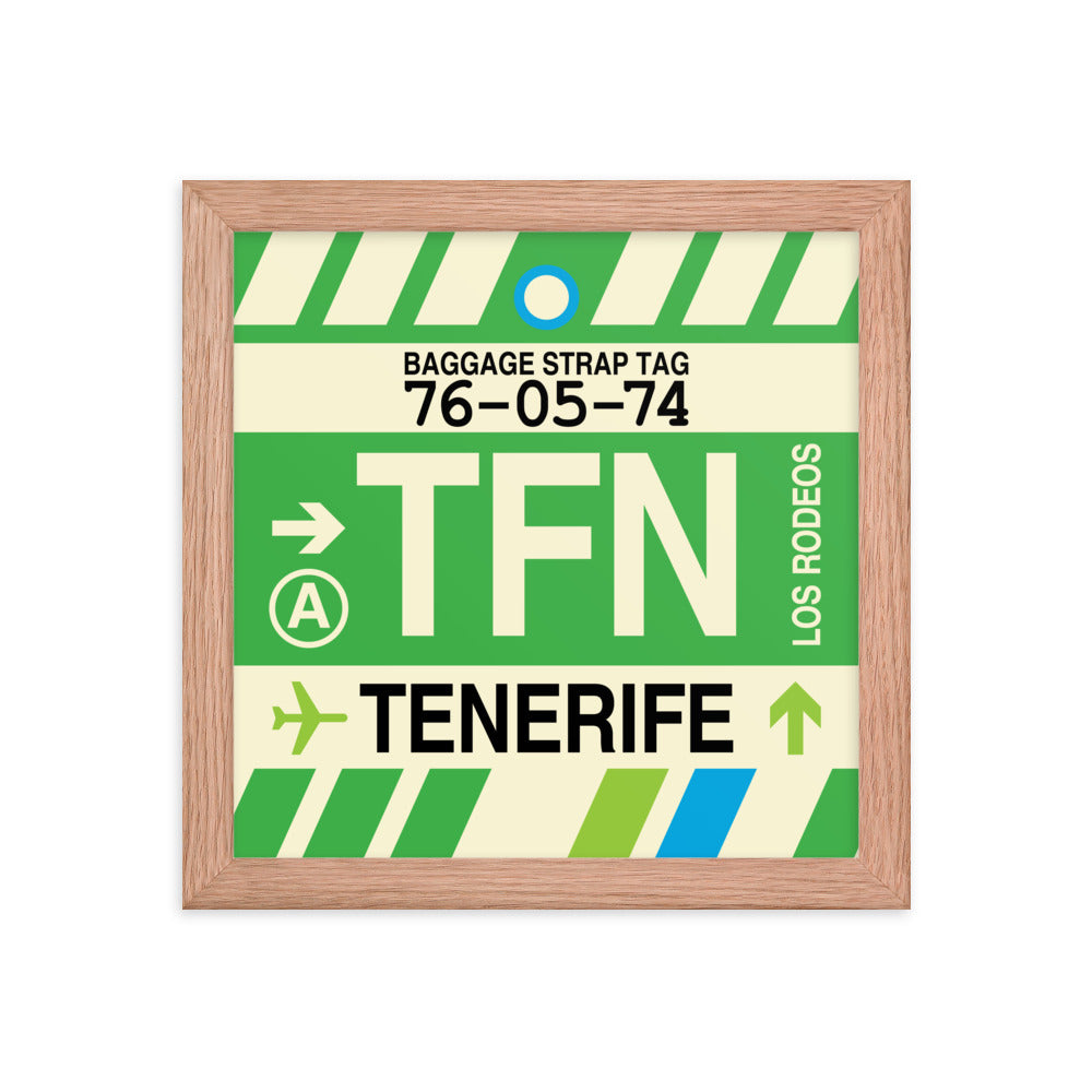 Travel-Themed Framed Print • TFN Tenerife Souvenir • YHM Designs - Image 06