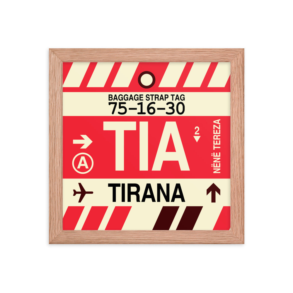 Travel-Themed Framed Print • TIA Tirana Souvenir • YHM Designs - Image 06