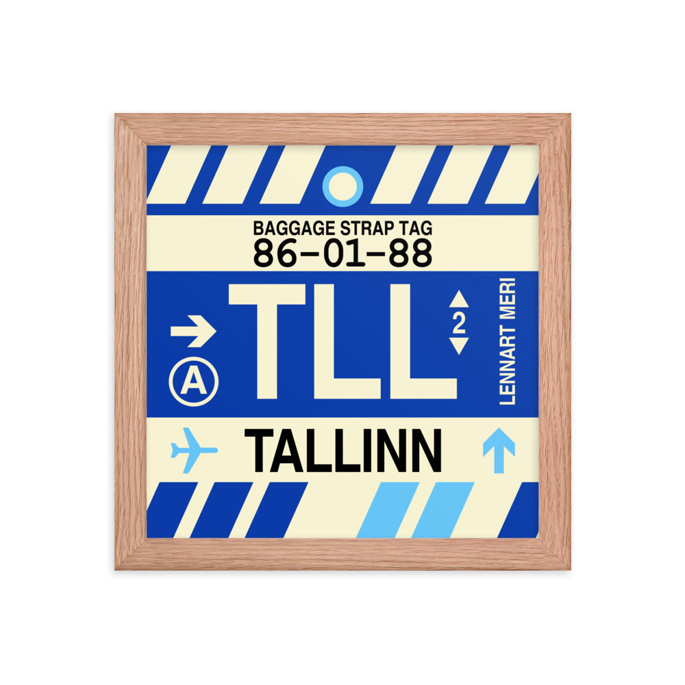 Travel-Themed Framed Print • TLL Tallinn Souvenir • YHM Designs - Image 06