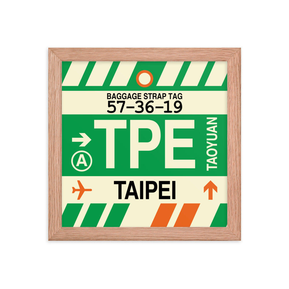 Travel-Themed Framed Print • TPE Taipei Souvenir • YHM Designs - Image 06