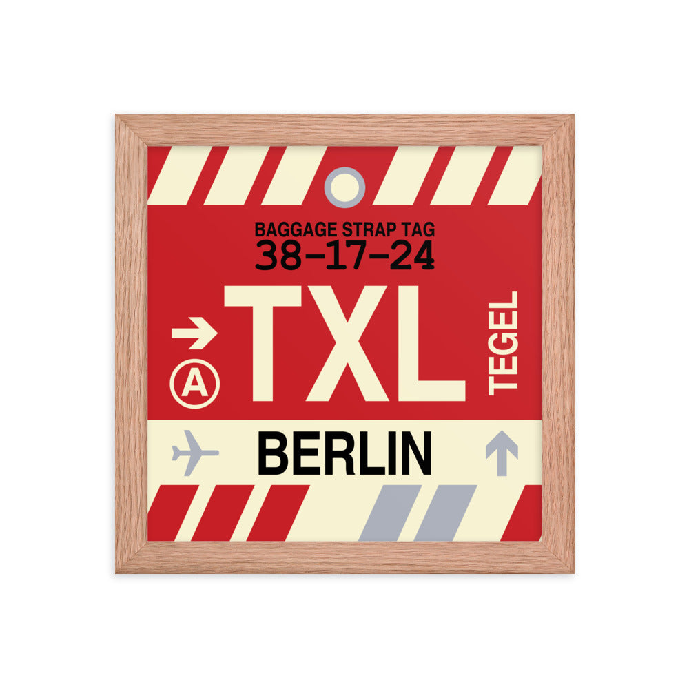 Travel-Themed Framed Print • TXL Berlin Souvenir • YHM Designs - Image 06