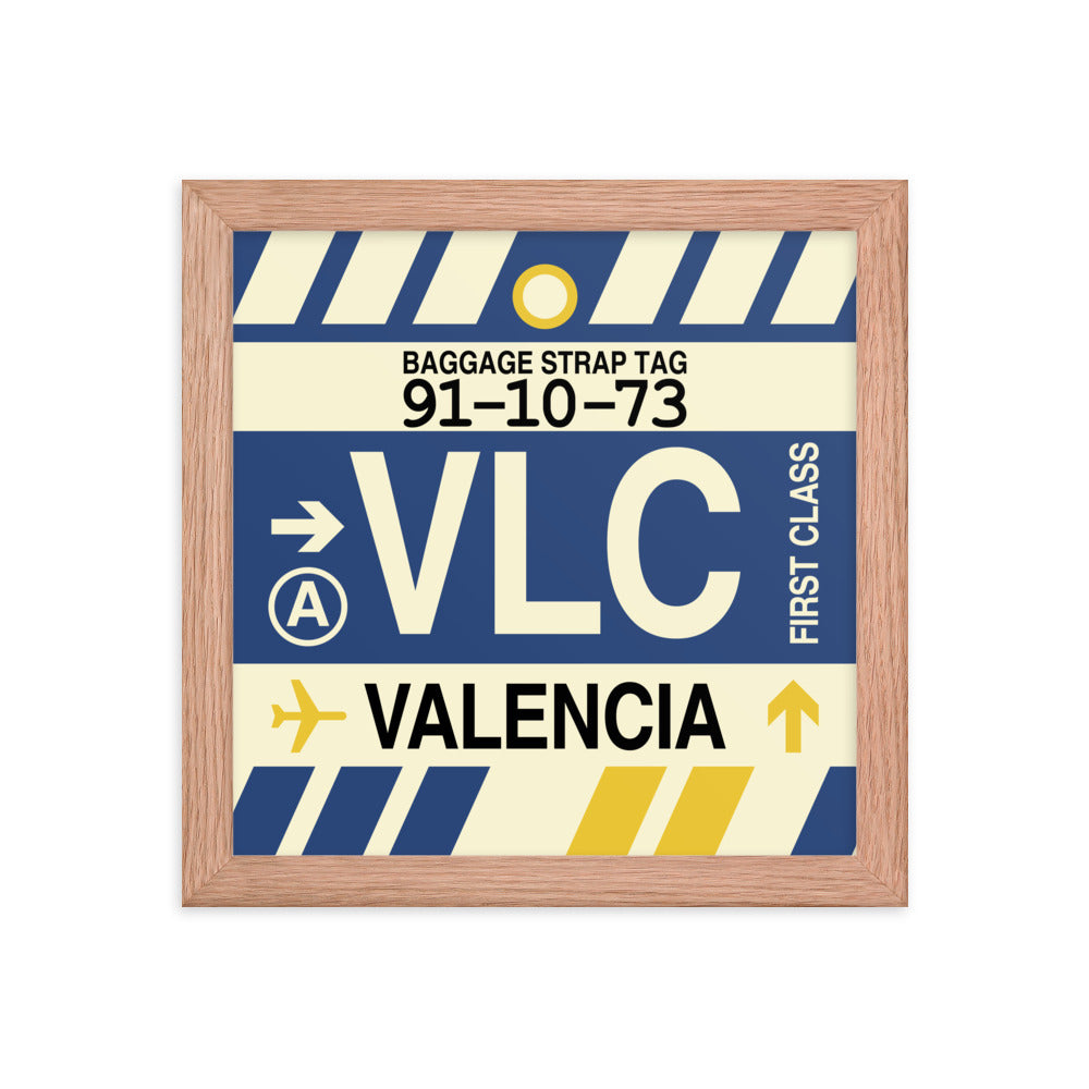 Travel-Themed Framed Print • VLC Valencia Souvenir • YHM Designs - Image 06