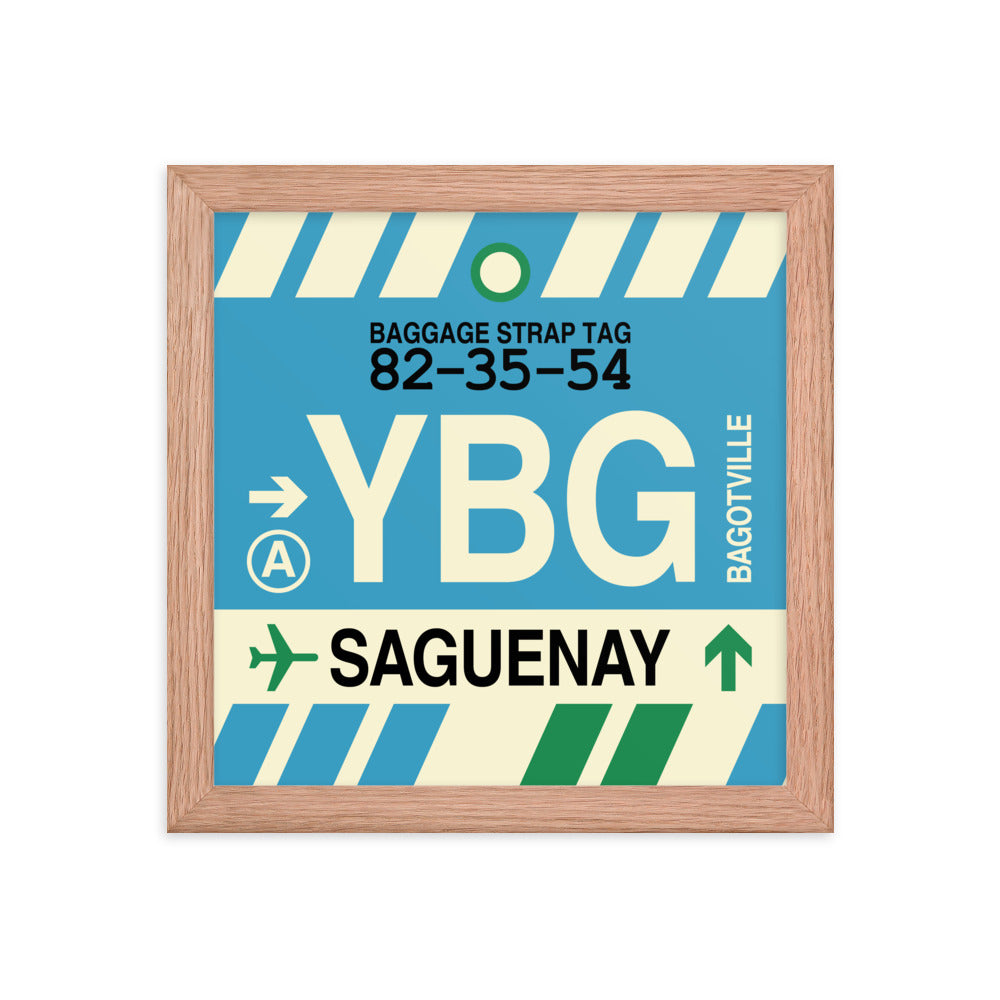 Travel-Themed Framed Print • YBG Saguenay • YHM Designs - Image 06