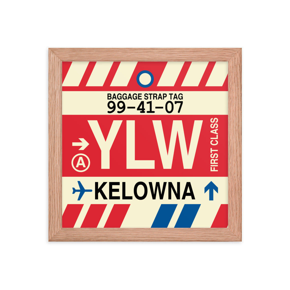 Travel-Themed Framed Print • YLW Kelowna • YHM Designs - Image 06