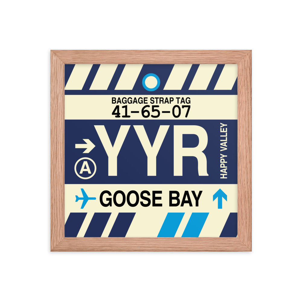 Travel-Themed Framed Print • YYR Goose Bay • YHM Designs - Image 06