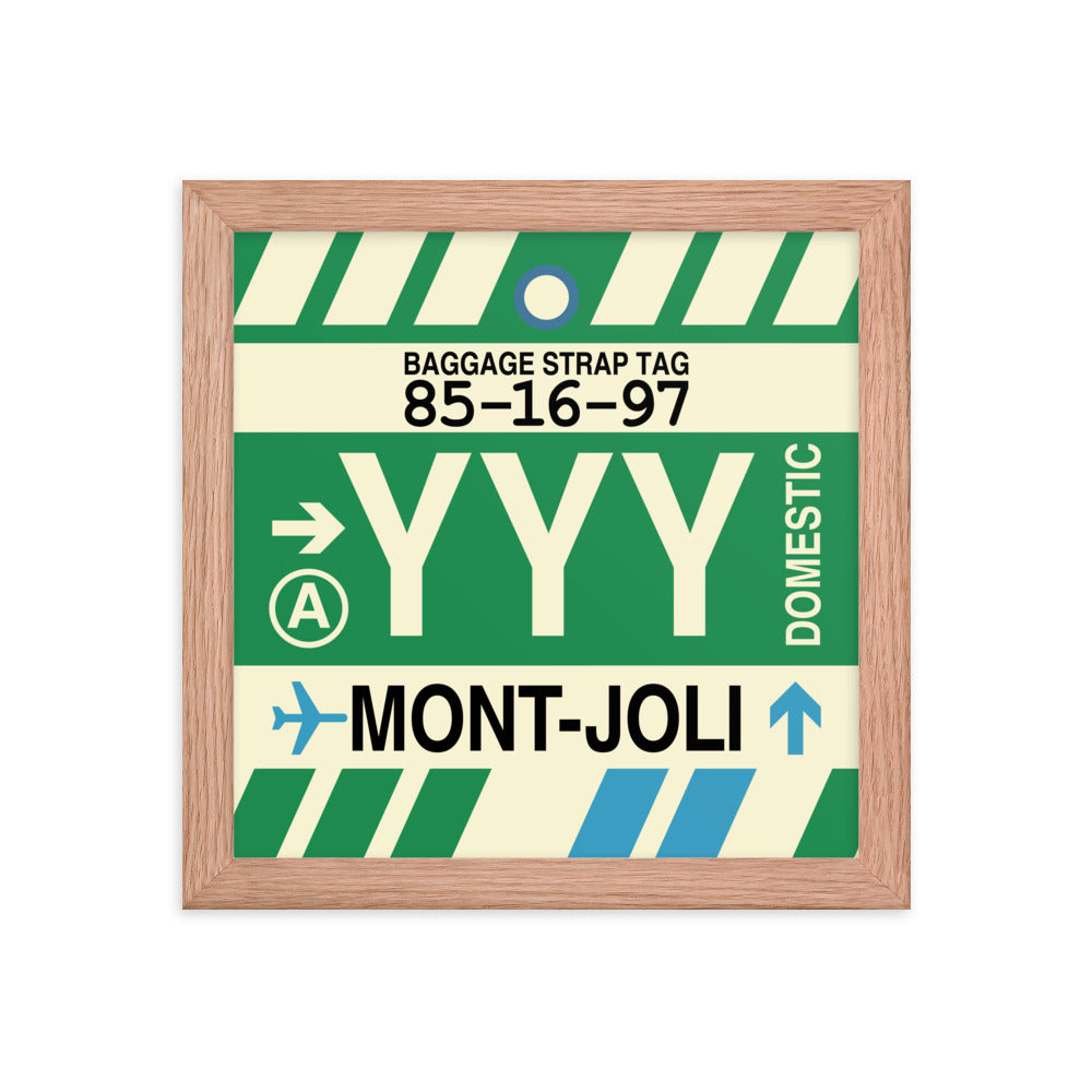 Travel-Themed Framed Print • YYY Mont-Joli • YHM Designs - Image 06