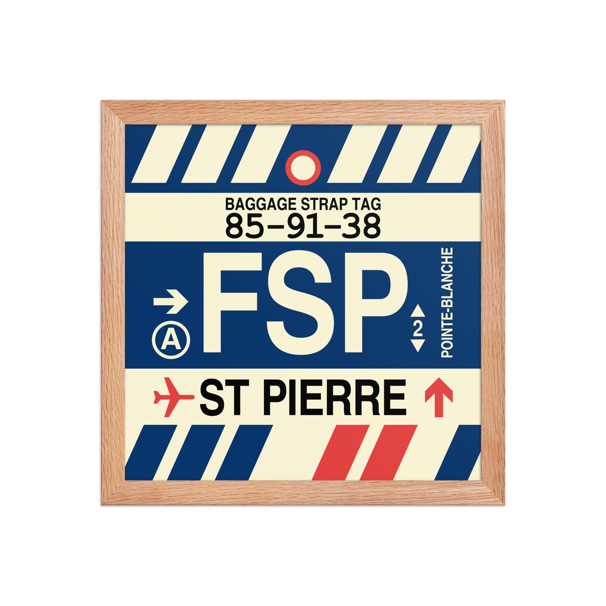 Travel-Themed Framed Print • FSP St-Pierre Souvenir • YHM Designs - Image 07