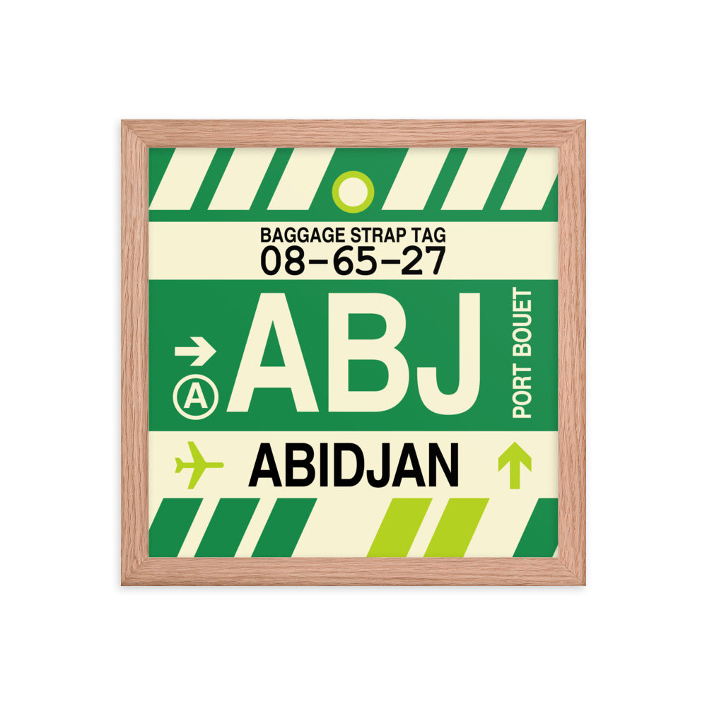 Travel-Themed Framed Print • ABJ Abidjan • YHM Designs - Image 07