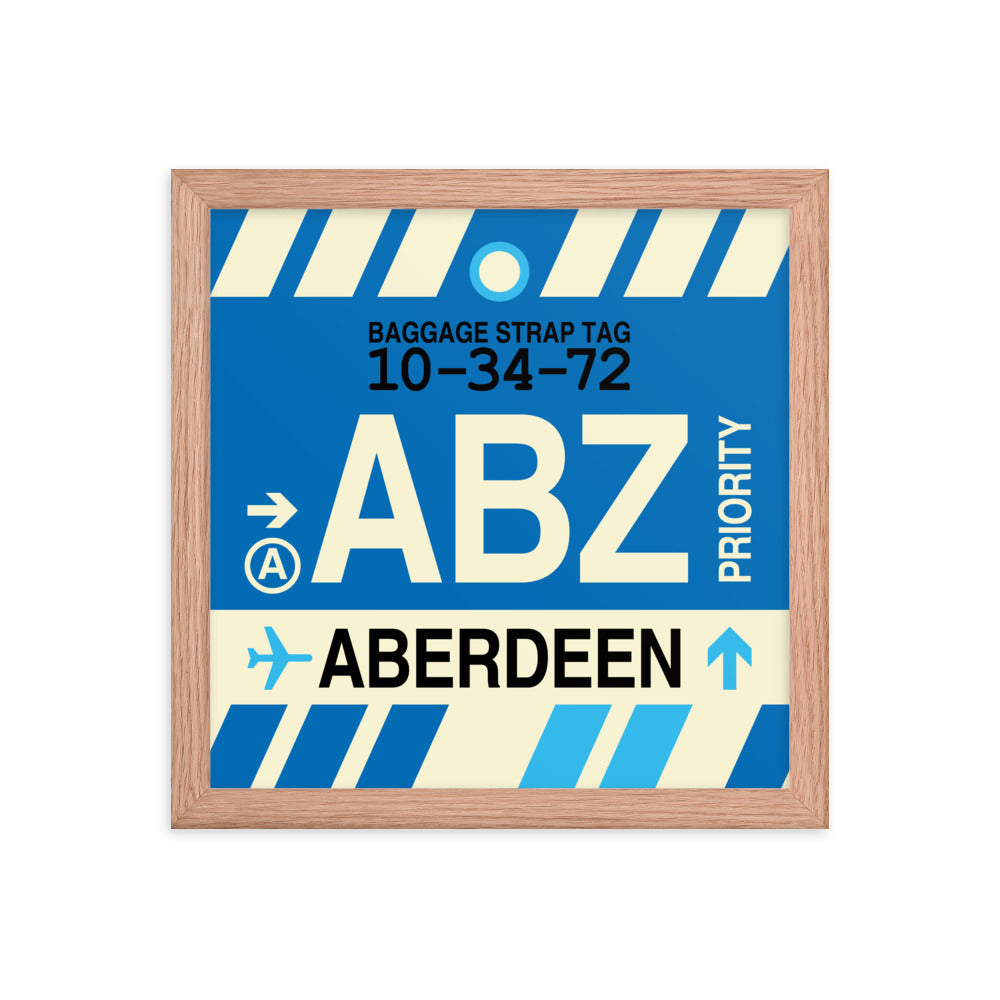 Travel-Themed Framed Print • ABZ Aberdeen • YHM Designs - Image 07