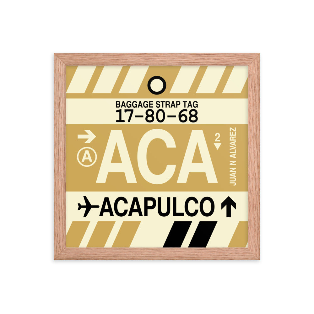 Travel-Themed Framed Print • ACA Acapulco • YHM Designs - Image 07