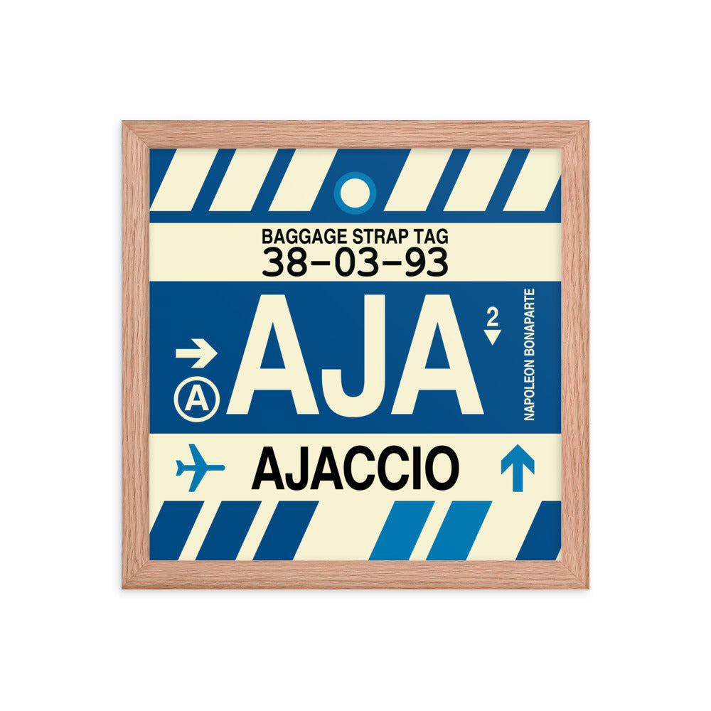 Travel-Themed Framed Print • AJA Ajaccio • YHM Designs - Image 07