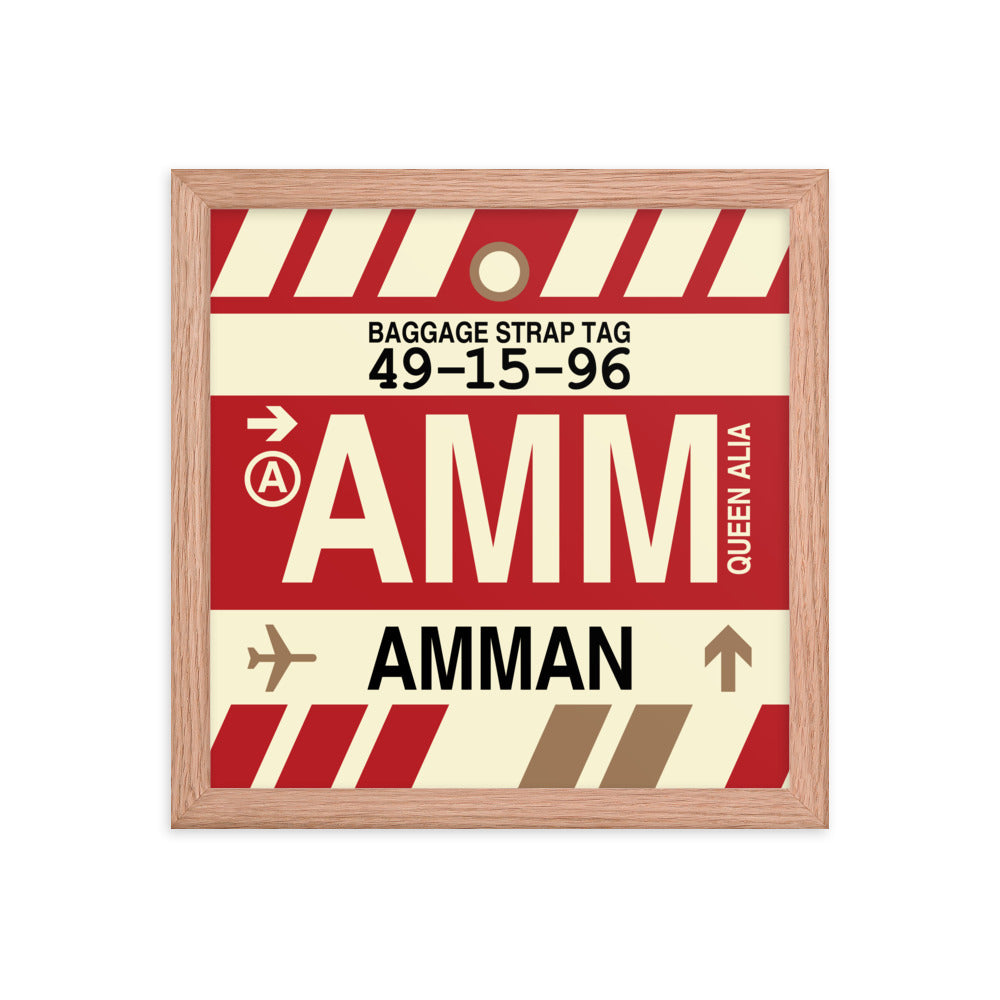 Travel-Themed Framed Print • AMM Amman • YHM Designs - Image 07