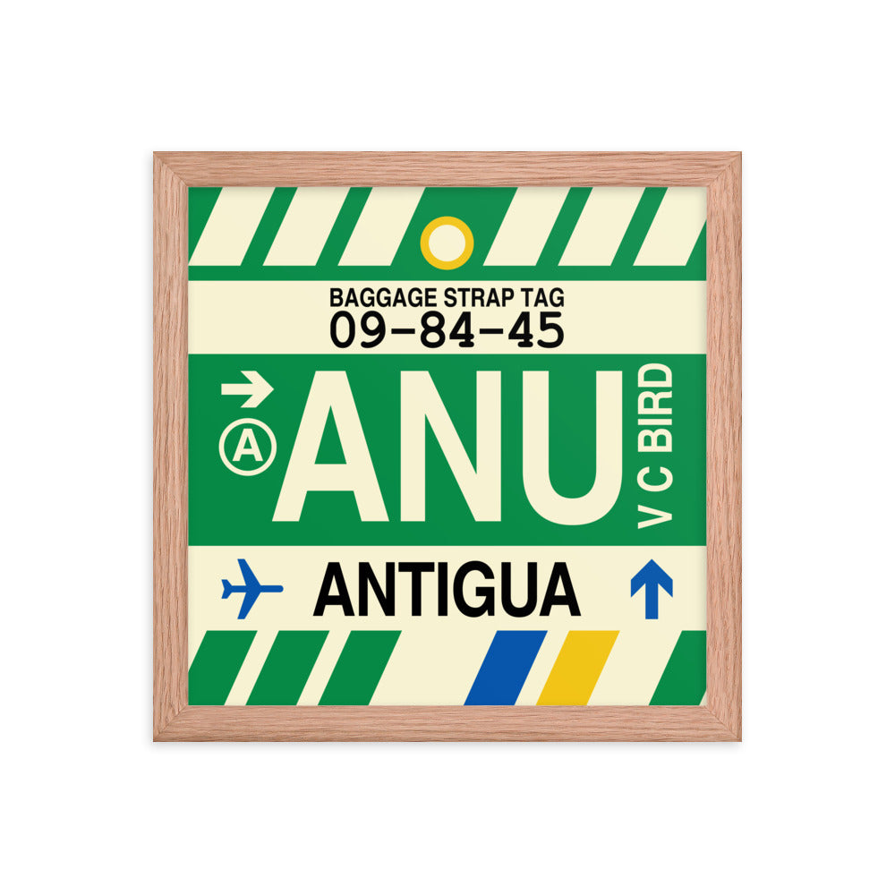 Travel-Themed Framed Print • ANU Antigua Souvenir • YHM Designs - Image 07