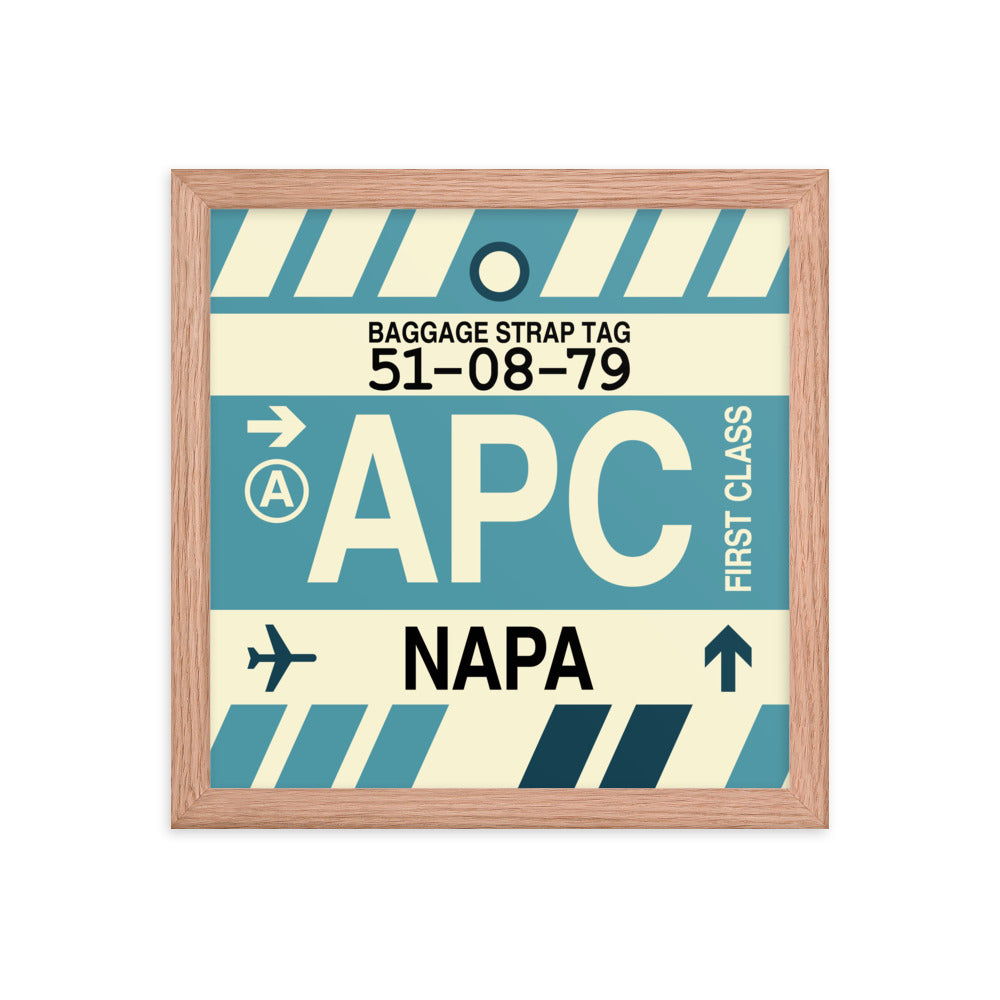 Travel-Themed Framed Print • APC Napa Souvenir • YHM Designs - Image 07