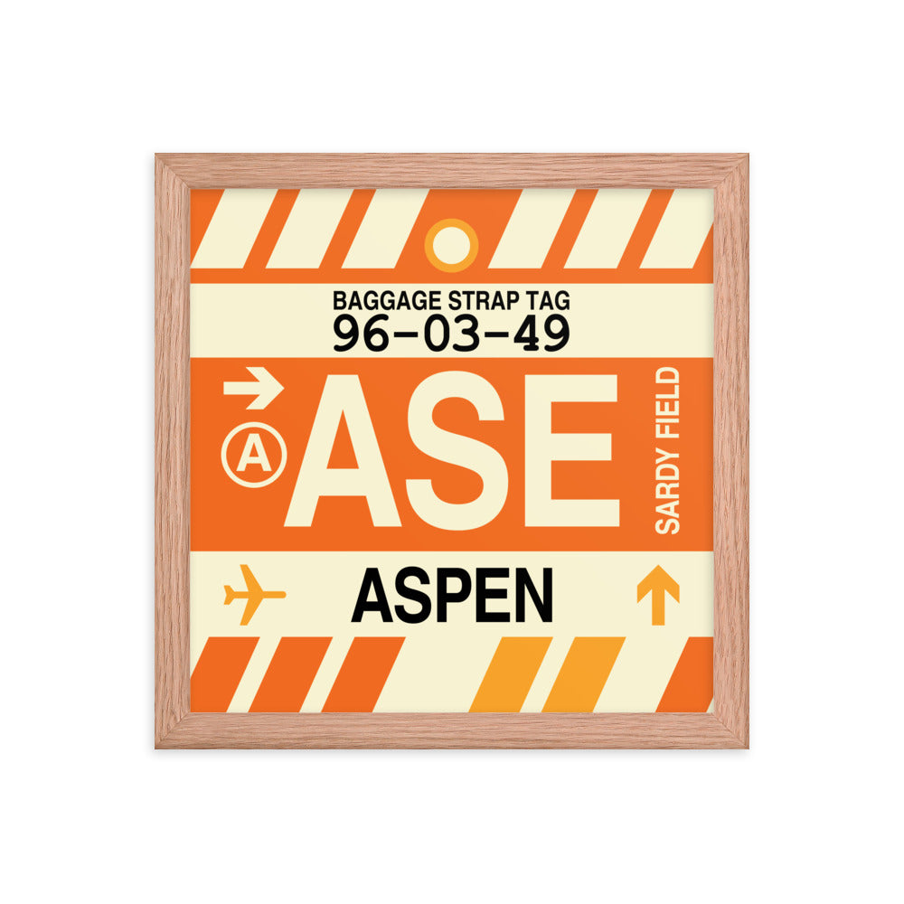 Travel-Themed Framed Print • ASE Aspen Souvenir • YHM Designs - Image 07