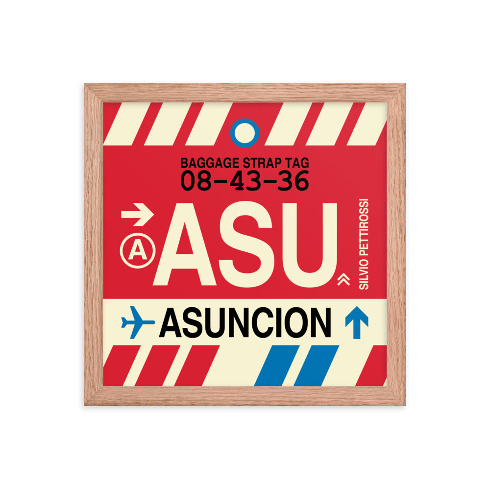 Travel-Themed Framed Print • ASU Asuncion Souvenir • YHM Designs - Image 07